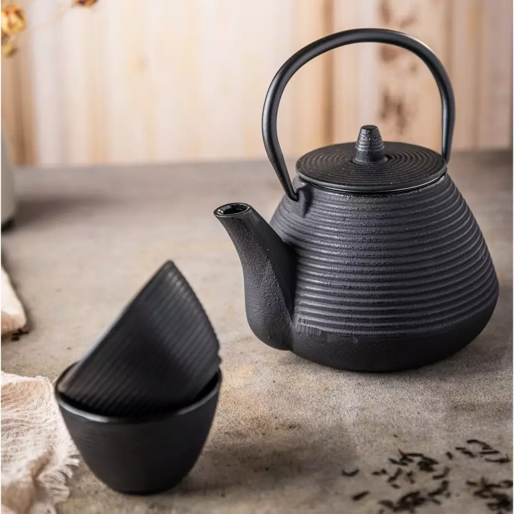 Ceainic 1L din fonta cu filtru si cesti (KH-1846) [8]