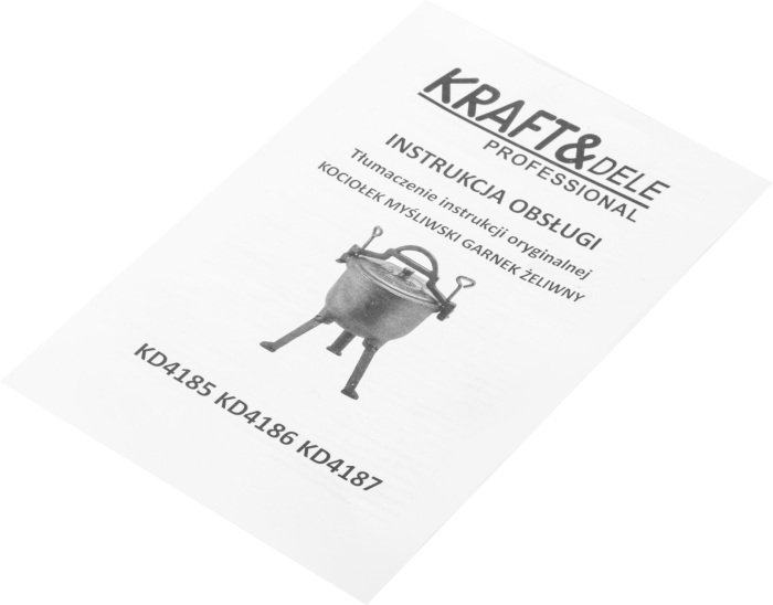 Ceaun de vanatoare din fonta cu capac si picioare 4L (KD4185) [14]