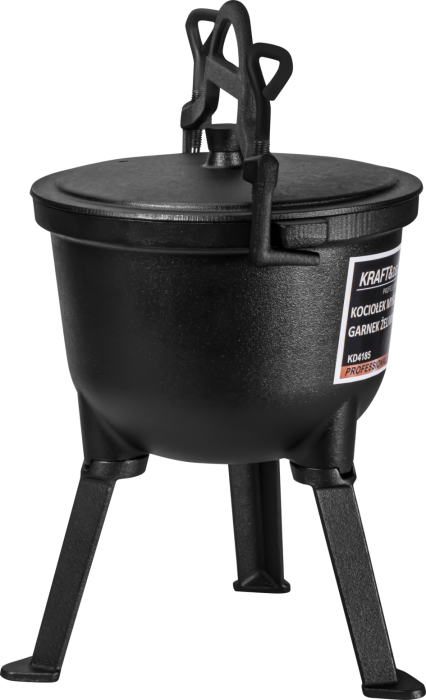 Ceaun de vanatoare din fonta cu capac si picioare 4L (KD4185) [9]
