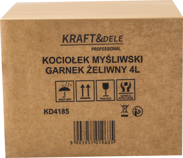 Ceaun de vanatoare din fonta cu capac si picioare 4L (KD4185) [17]