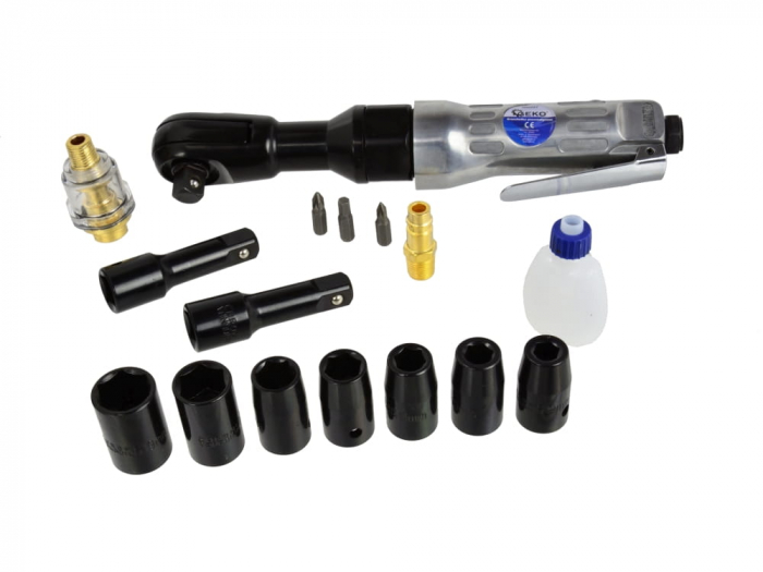 Cheie clichet antrenor pneumatic impact 68Nm + 16 chei + accesorii (G00581) [6]