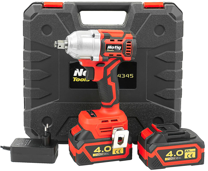 Cheie de impact cu acumulator 20V 2x4.0Ah fara perii pentru strangere si desfacere suruburi (N4345) [2]