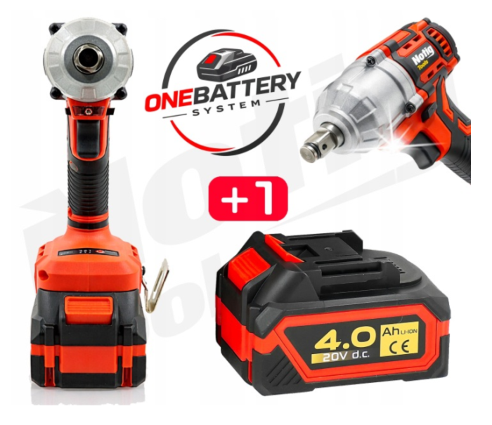 Cheie de impact cu acumulator 20V 2x4.0Ah fara perii pentru strangere si desfacere suruburi (N4345) [5]