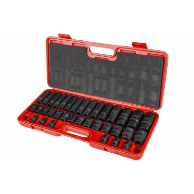 Set tubulare de impact 1/2" scurte si lungi 8-32 mm, 35 piese in valiza (LXISS36E) [2]