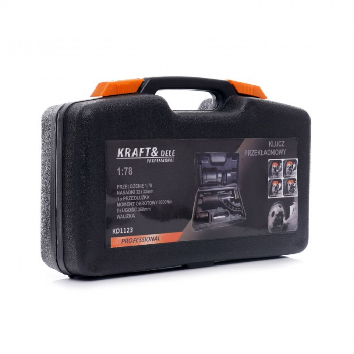 Cheie desfacut roti tir camion 8000Nm cu reductor multiplicator amplificator forta putere (KD1123) [5]