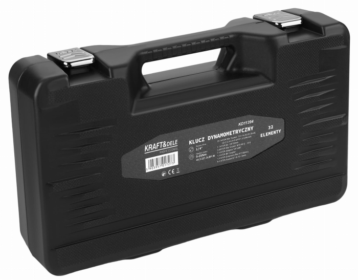 Cheie dinamometrica reversibila 1/4″ 5-25Nm 32piese cu set biti torx spline hexagon (KD11394) [2]
