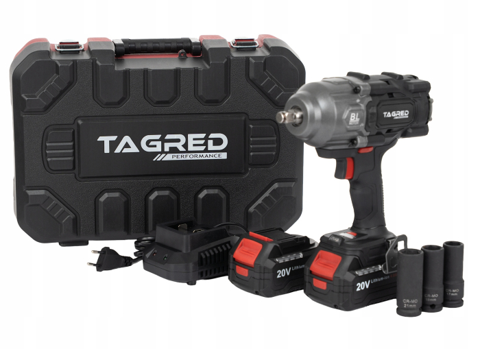 Cheie impact fara fir 20V, 2x4Ah Li-Ion, 1898 Nm, 1/2", 3 trepte viteza, cu incarcator si valiza (TA8000) [14]