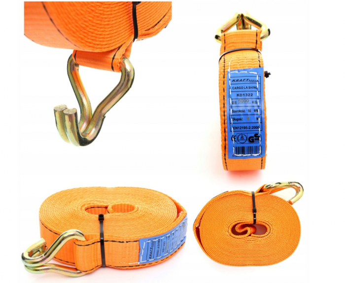Chinga de ancoraj cu carlig 6m 5tone 50mm tractare (KD1321) [1]