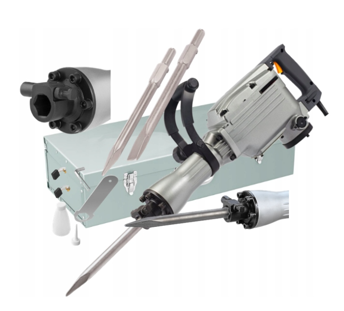 Ciocan demolator electric 3200W, 60J, HEX-30, cu 2 dalti si valiza metalica (BX-159) [2]