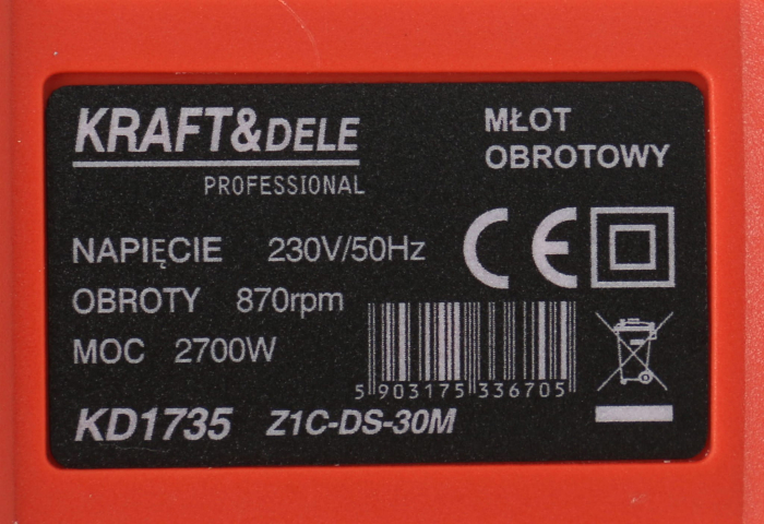 Ciocan demolator SDS 2700W 6J rotopercutor picamer picamar (KD1735) [6]