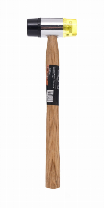 Ciocan din cauciuc-plastic 35mm cu maner din lemn (KD904) [3]
