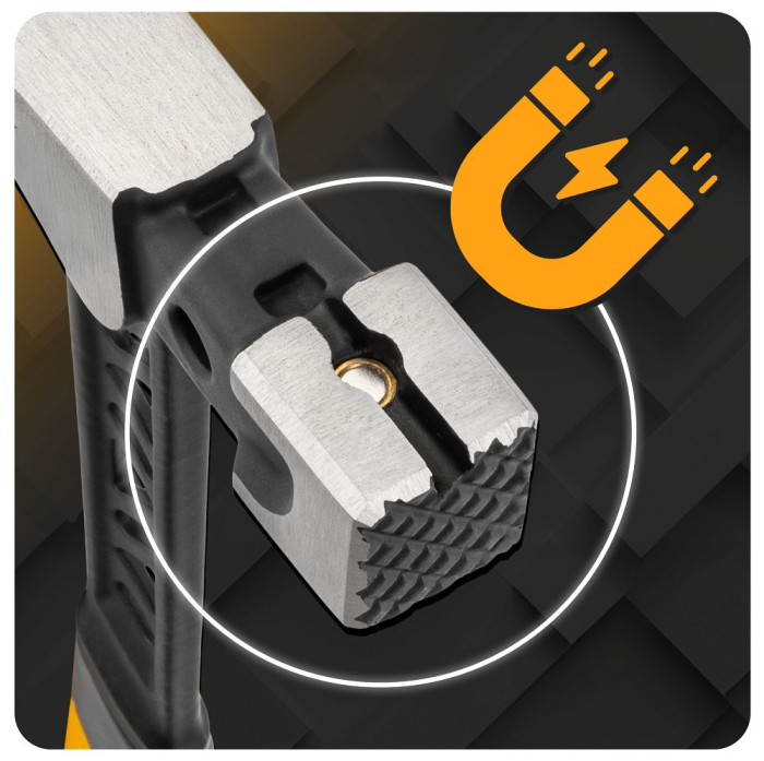 Ciocan dulgher profesional 600g cap magnetic si coada metalica PM1362 (PM-MLT-600-920T) [11]