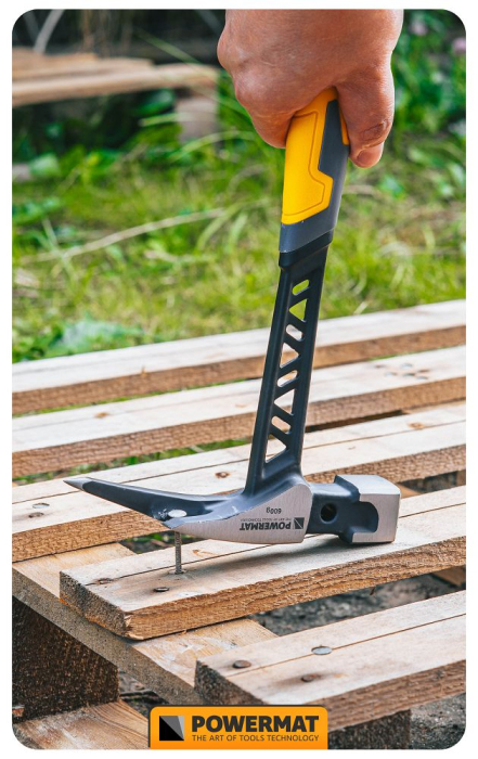 Ciocan dulgher profesional 600g cap magnetic si coada metalica PM1362 (PM-MLT-600-920T) [14]