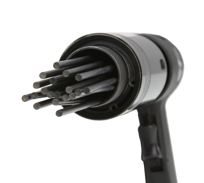 Ciocan pneumatic cu ace 19 pini, 4500 bpm, pentru indepartarea ruginii si vopselei (M90290) [2]