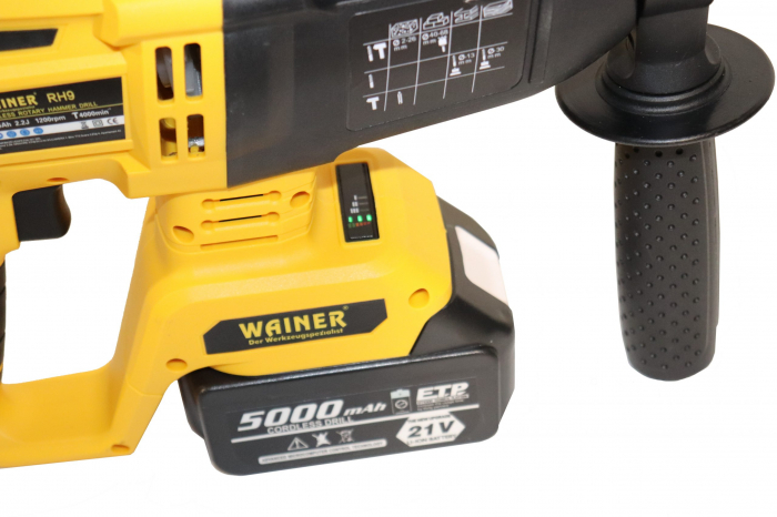 Ciocan rotopercutor cu acumulator 2 baterii 21V 5Ah (RH9) [2]