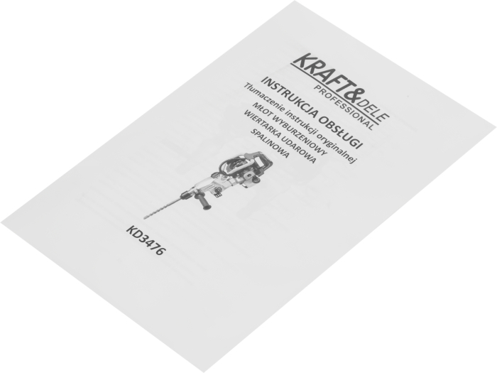 Ciocan rotopercutor pe benzina 52cc SDS-MAX 4.9kW pentru gaurire si demolare (KD3476) [13]