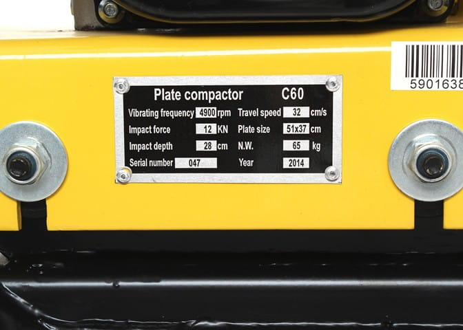 Compactor de sol placa compactoare 12kN 5.5CP motor benzina (KD1180) [11]