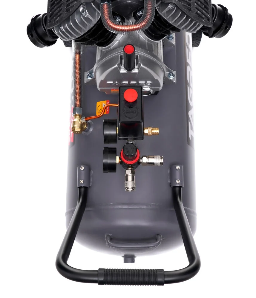 Compresor aer 100l 10bar 2 pistoane + set kit 18 accesorii pneumatice + ulei compresor (TA367+KD2100+EFT-6093) [5]