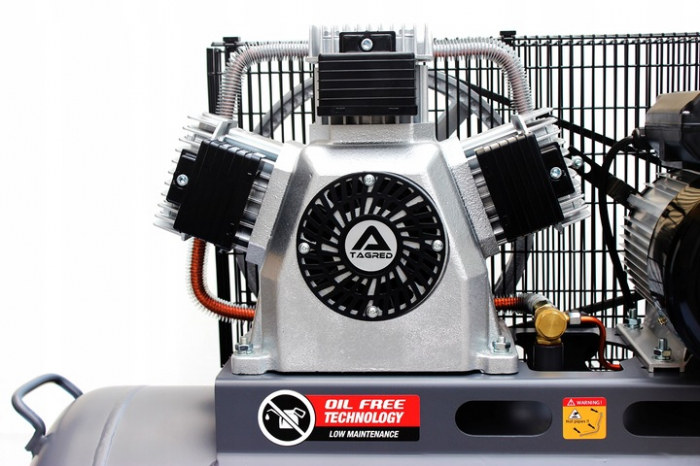 Compresor aer 100L 10BAR fara ulei 510Lmin 3500W 4.8CP (TA3390) [5]
