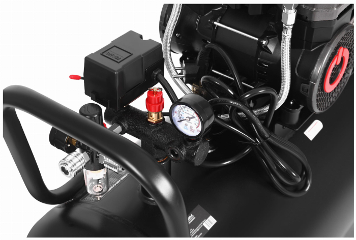 Compresor aer 100L fara ulei silentios 2x2200W 585L/min (KD4083) [12]