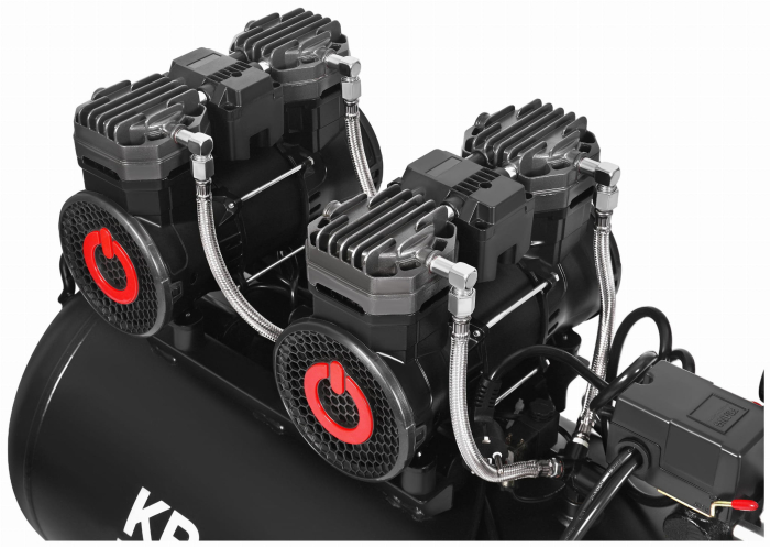Compresor aer 100L fara ulei silentios 2x2200W 585L/min (KD4083) [8]