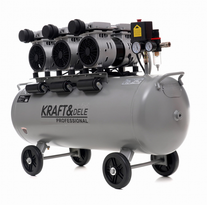 Compresor aer 100L fara ulei silentios 3x1500W 911 L/min (KD1397) [1]