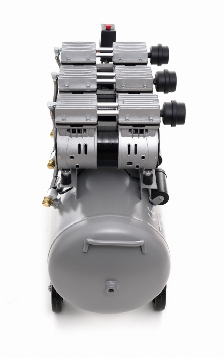 Compresor aer 100L fara ulei silentios 3x1500W 911 L/min (KD1397) [11]