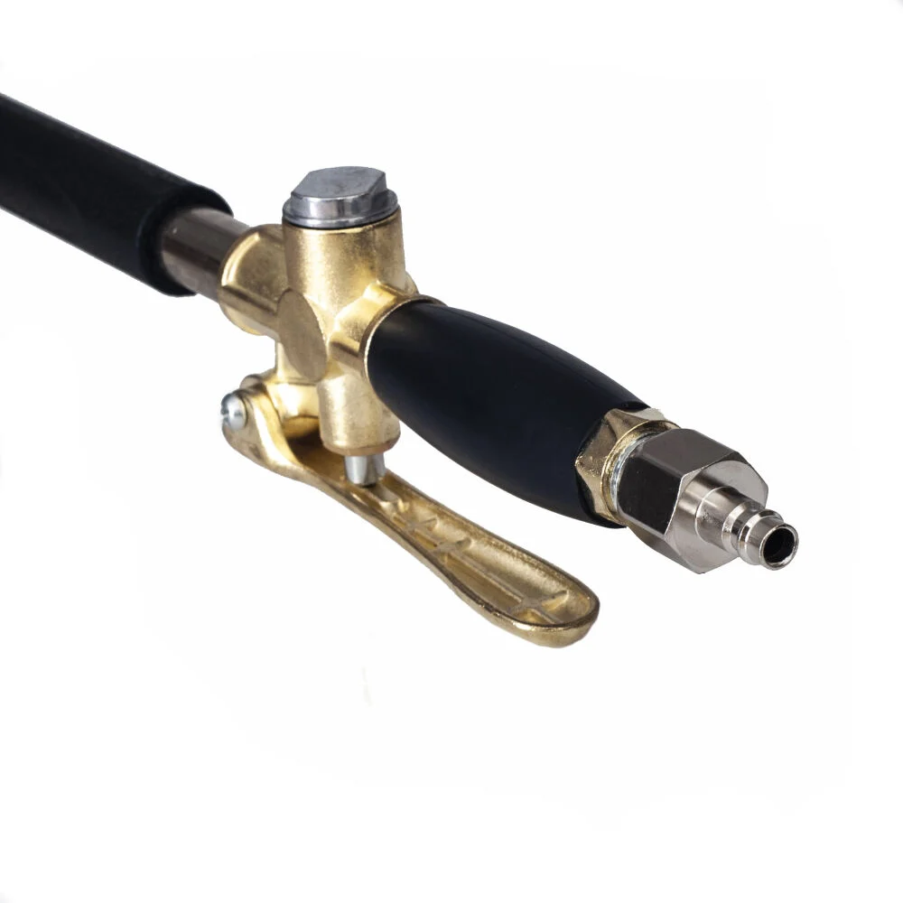 Compresor aer 100l fara ulei, silentios 3x1500w + furtun cauciuc pneumatic compresor aer 20m 20bar + masina aparat pneumatic tencuit pereti cu 8 duze (KD1397+KD1467+TA1472) [16]