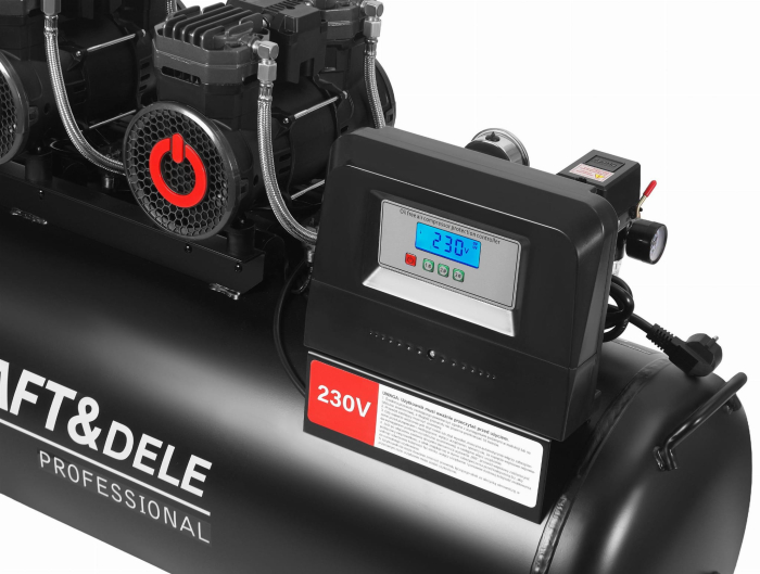 Compresor aer 200L fara ulei silentios 3x2200W 750L/min (KD4084) [8]