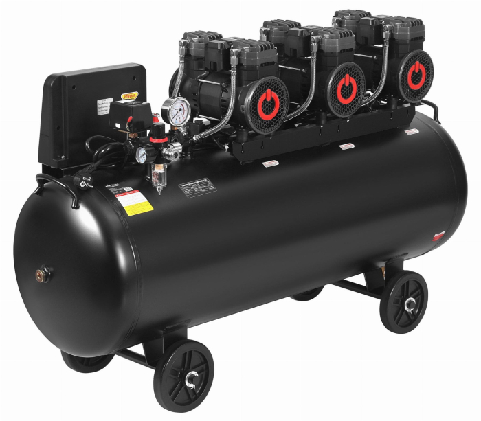 Compresor aer 200L fara ulei silentios 3x2200W 750L/min (KD4084) [4]