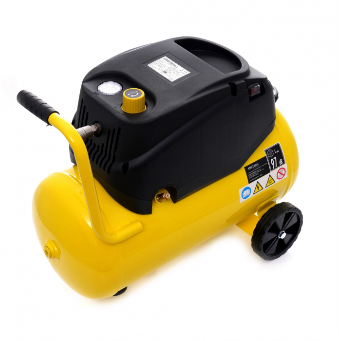 Compresor aer 24L fara ulei silentios 1100W 180 L/min (KD1416) [8]