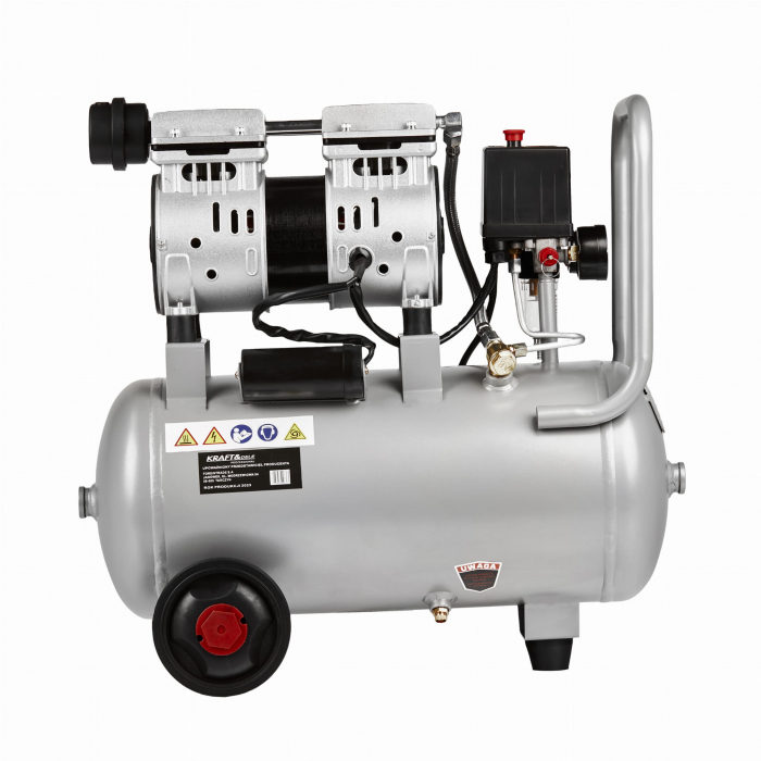 Compresor aer 24L fara ulei silentios 1200W 220 L/min (KD1395) [6]