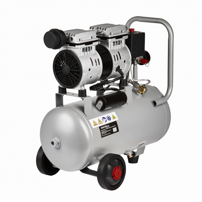 Compresor aer 24L fara ulei silentios 1200W 220 L/min (KD1395) [8]