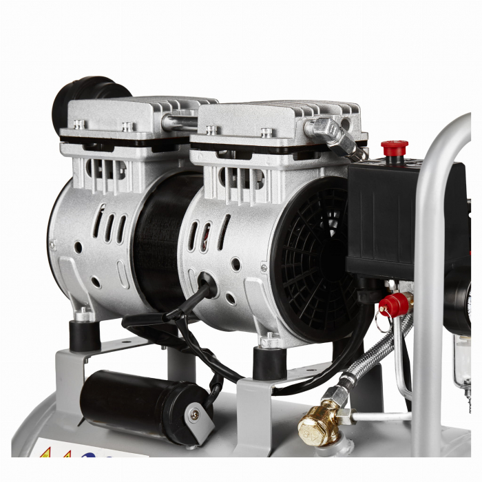 Compresor aer 24L fara ulei silentios 1200W 220 L/min (KD1395) [7]