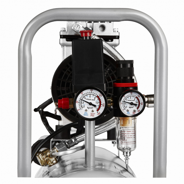 Compresor aer 24L fara ulei silentios 1200W 220 L/min (KD1395) [11]