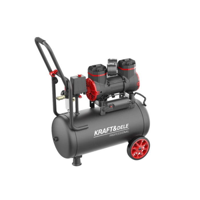 Compresor aer 24L fara ulei silentios 1300W 220 L/min (KD1390) [3]