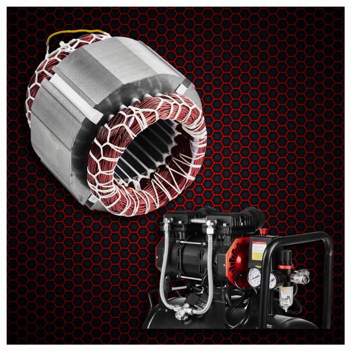 Compresor aer 24L fara ulei silentios 1390W 220 L/min (KD1385) [3]