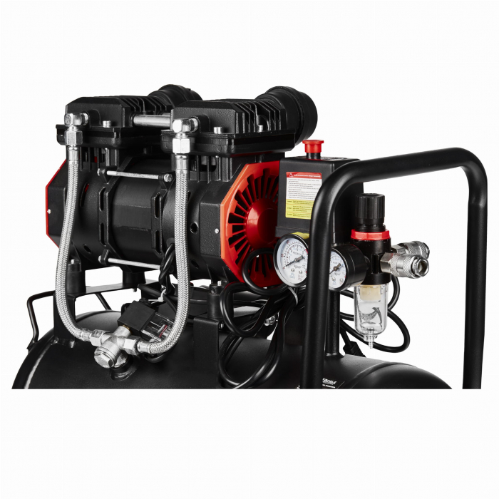 Compresor aer 24L fara ulei silentios 1390W 220 L/min (KD1385) [6]