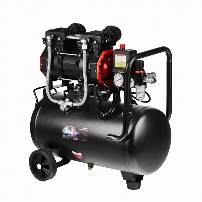 Compresor aer 24L fara ulei silentios 1390W 220 L/min (KD1385) [7]