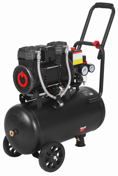 Compresor aer 24L fara ulei silentios 1450W 249 Lmin (KD4081) [7]