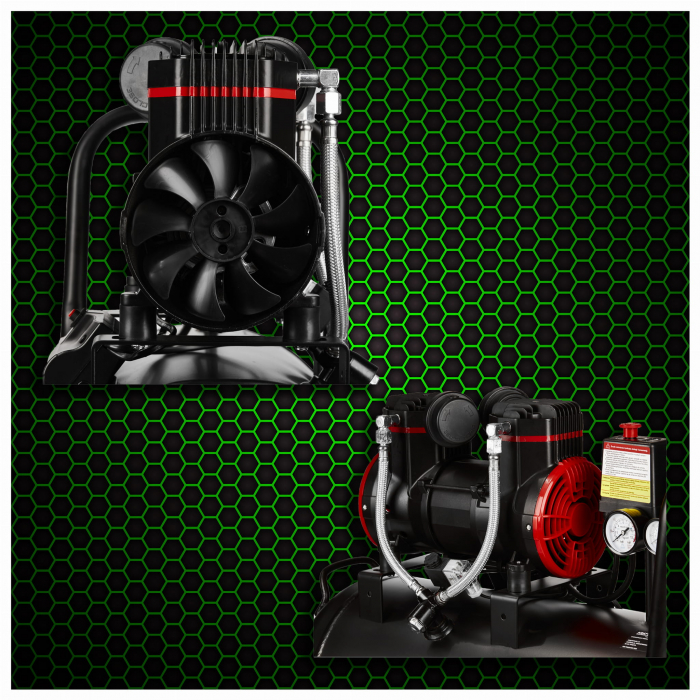 Compresor aer 50L fara ulei silentios 1500W 290 L/min (KD1391) [4]