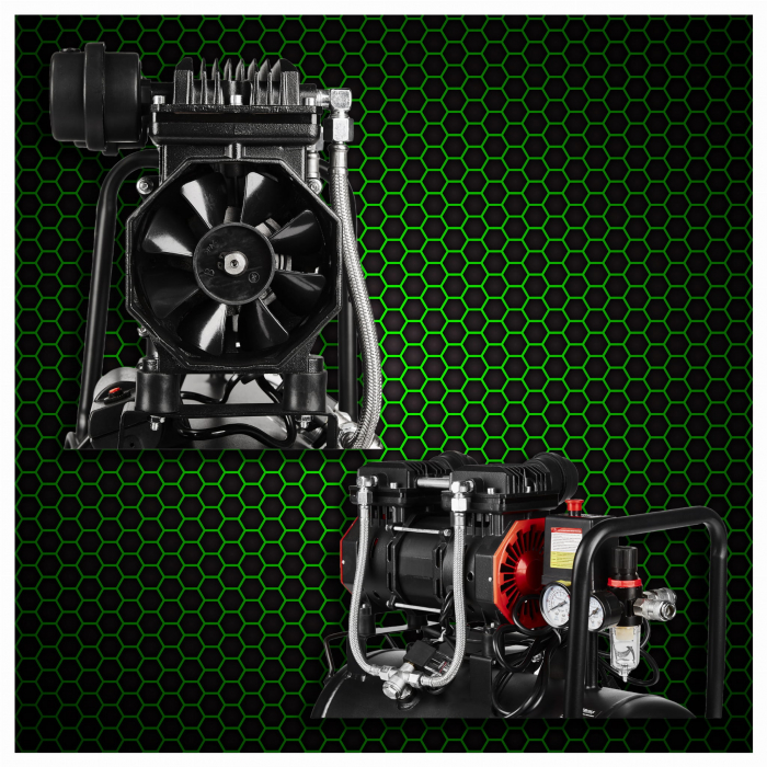 Compresor aer 50L fara ulei silentios 1500W 290 L/min (KD1391) [6]