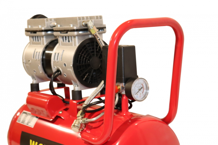 Compresor aer 30L fara ulei silentios 1.8kW 200L min 8bar (AC3) [2]