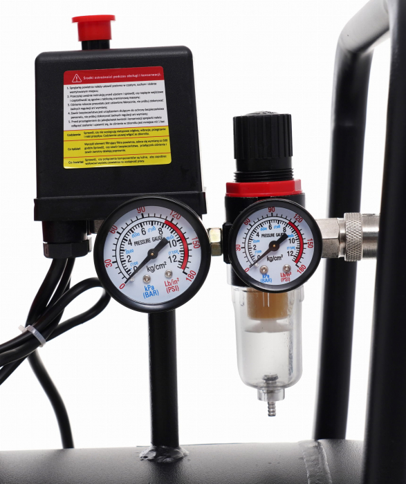 Compresor aer 50L fara ulei silentios 1500W 290 L/min (KD1386) [8]