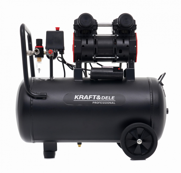 Compresor aer 50L fara ulei silentios 1500W 290 L/min (KD1386) [2]