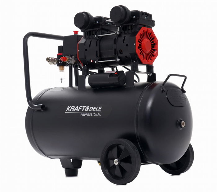 Compresor aer 50L fara ulei silentios 1500W 290 L/min (KD1386) [1]