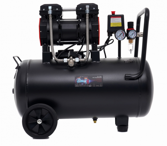 Compresor aer 50L fara ulei silentios 1500W 290 L/min (KD1386) [7]