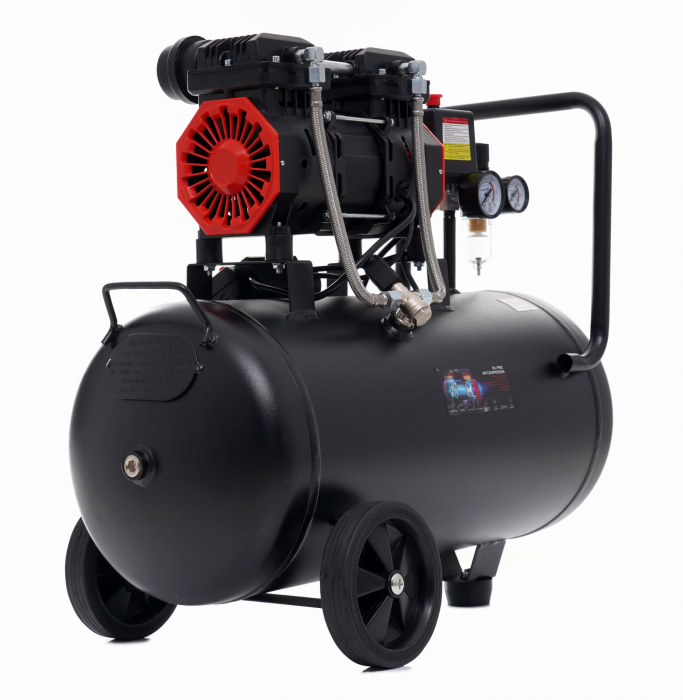 Compresor aer 50L fara ulei silentios 1500W 290 L/min (KD1386) [6]