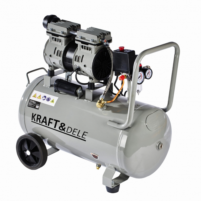 Compresor aer 50L fara ulei silentios 1500W 290 Lmin (KD1396) [4]