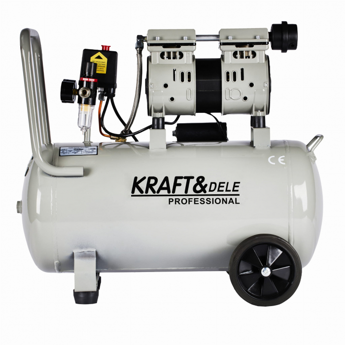 Compresor aer 50L fara ulei silentios 1500W 290 Lmin (KD1396) [5]